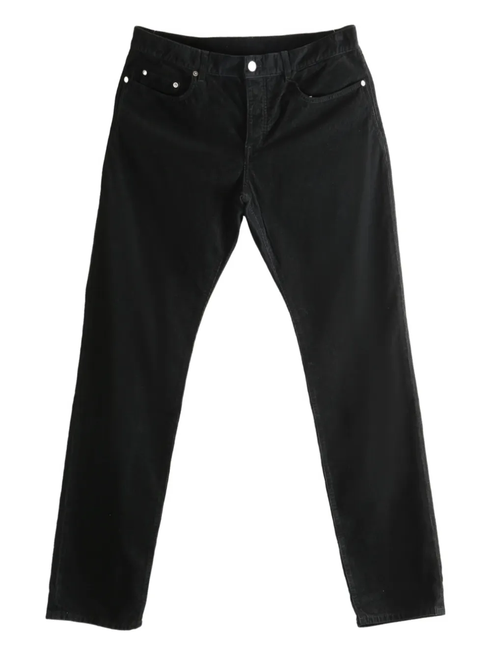 corduroy straight-leg trousers