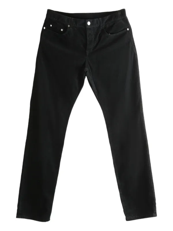 Saint Laurent Corduroy straight-leg Trousers | ブラック | FARFETCH JP