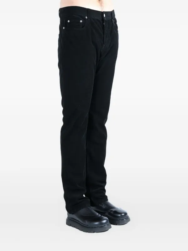 Saint Laurent Corduroy straight-leg Trousers | ブラック | FARFETCH JP