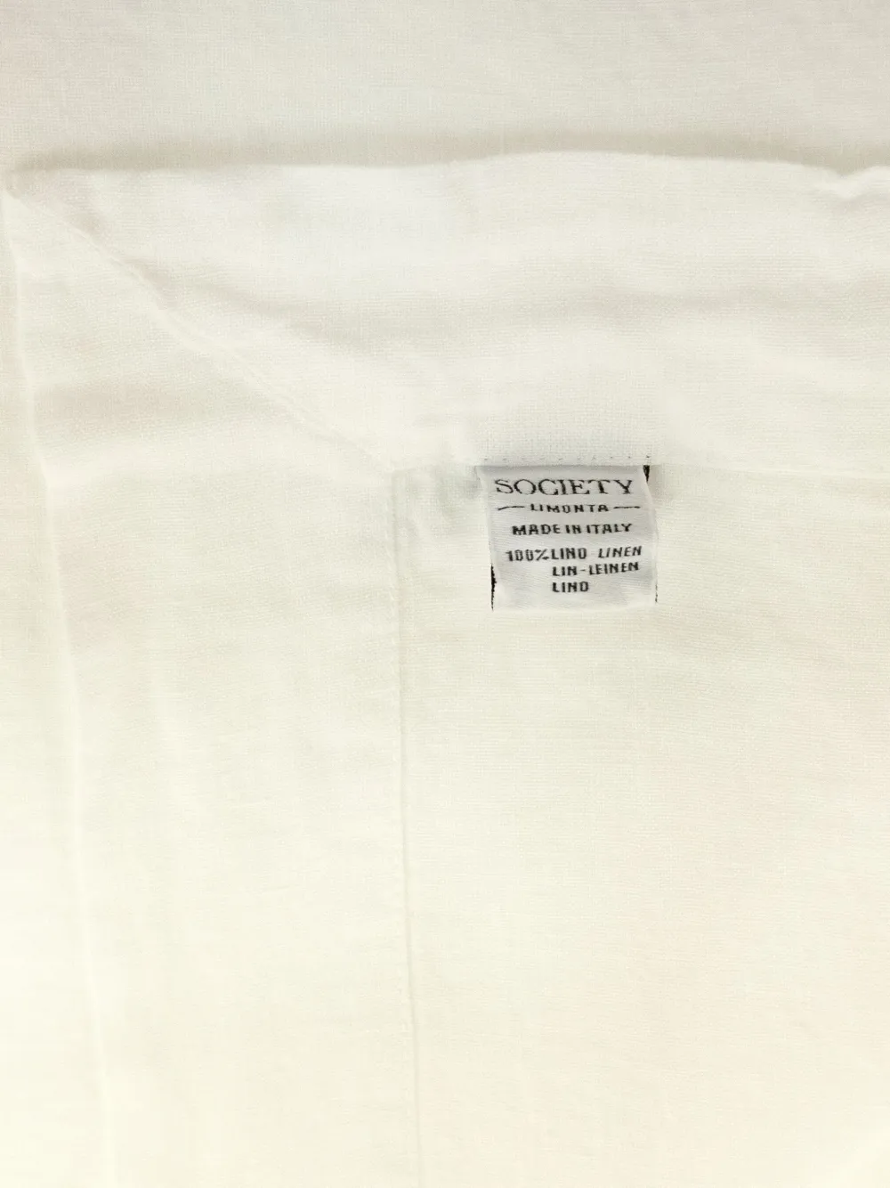 Society Limonta Linen Bed Sheet Set In White