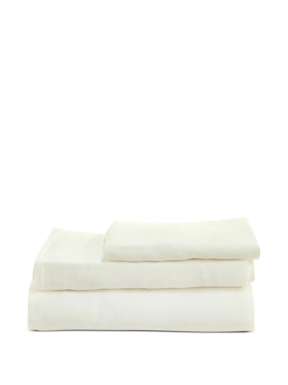 Society Limonta Linen Bed Sheet Set In White