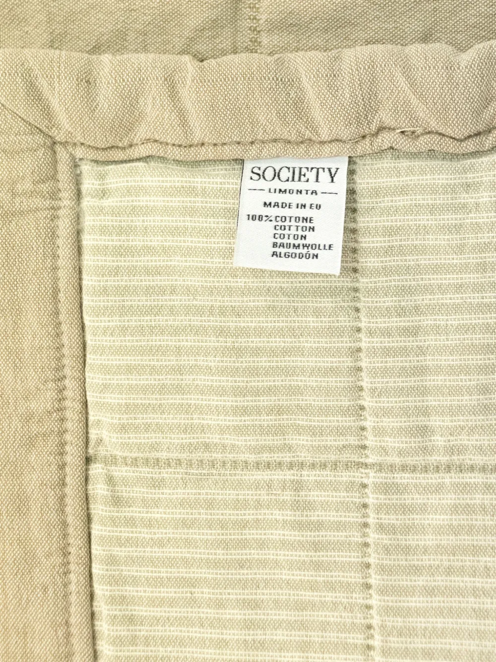 Society Limonta quilted cotton throw (260 cm) - Bruin