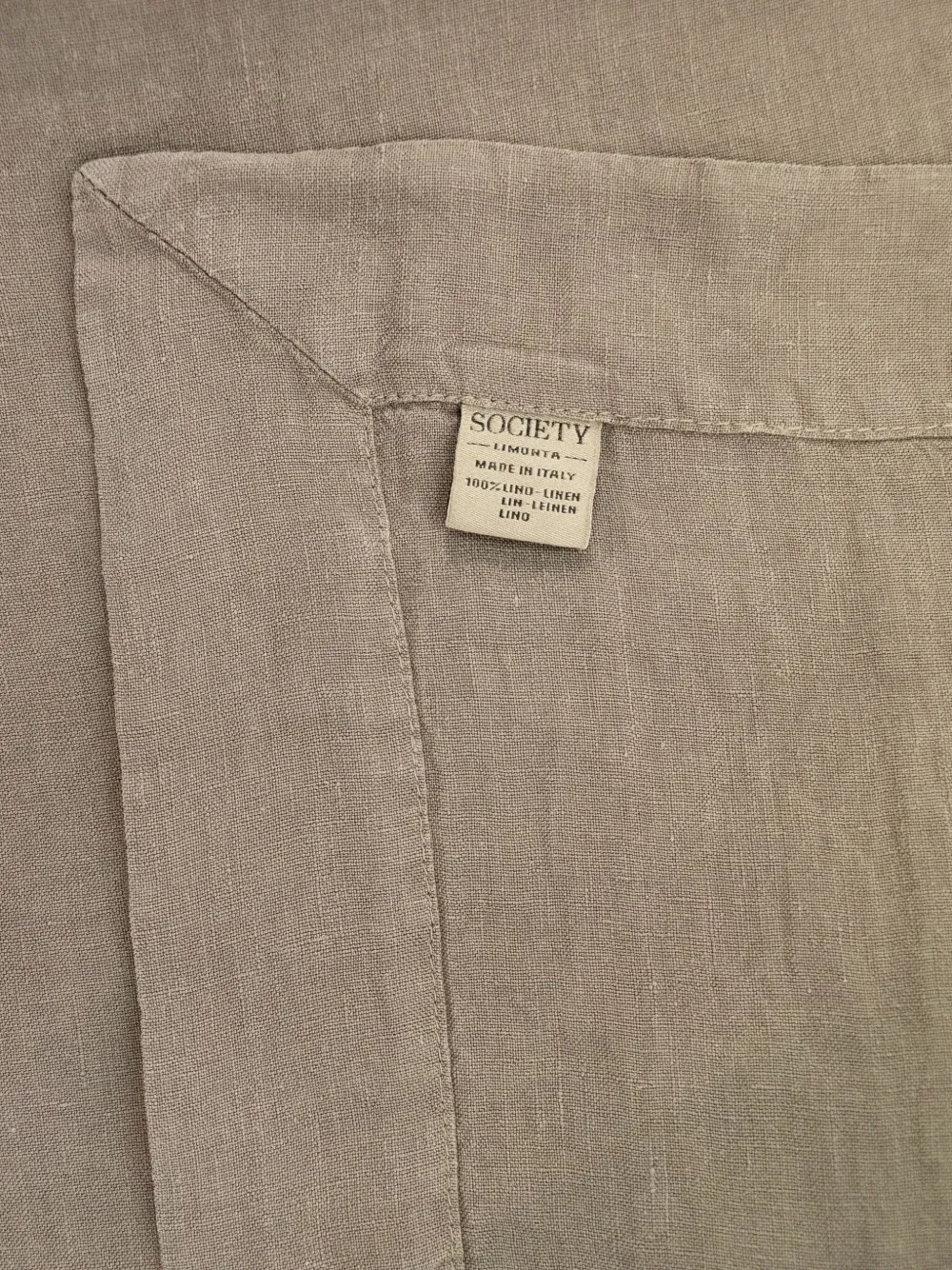 Society Limonta Linen Sheet Set In Gray