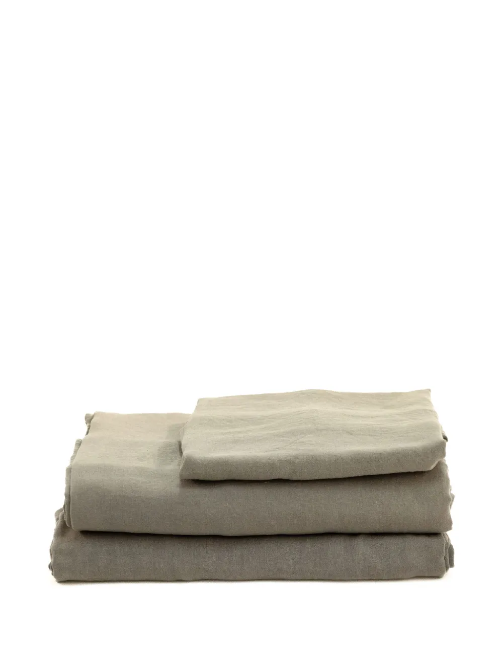 Society Limonta Linen Sheet Set In Gray
