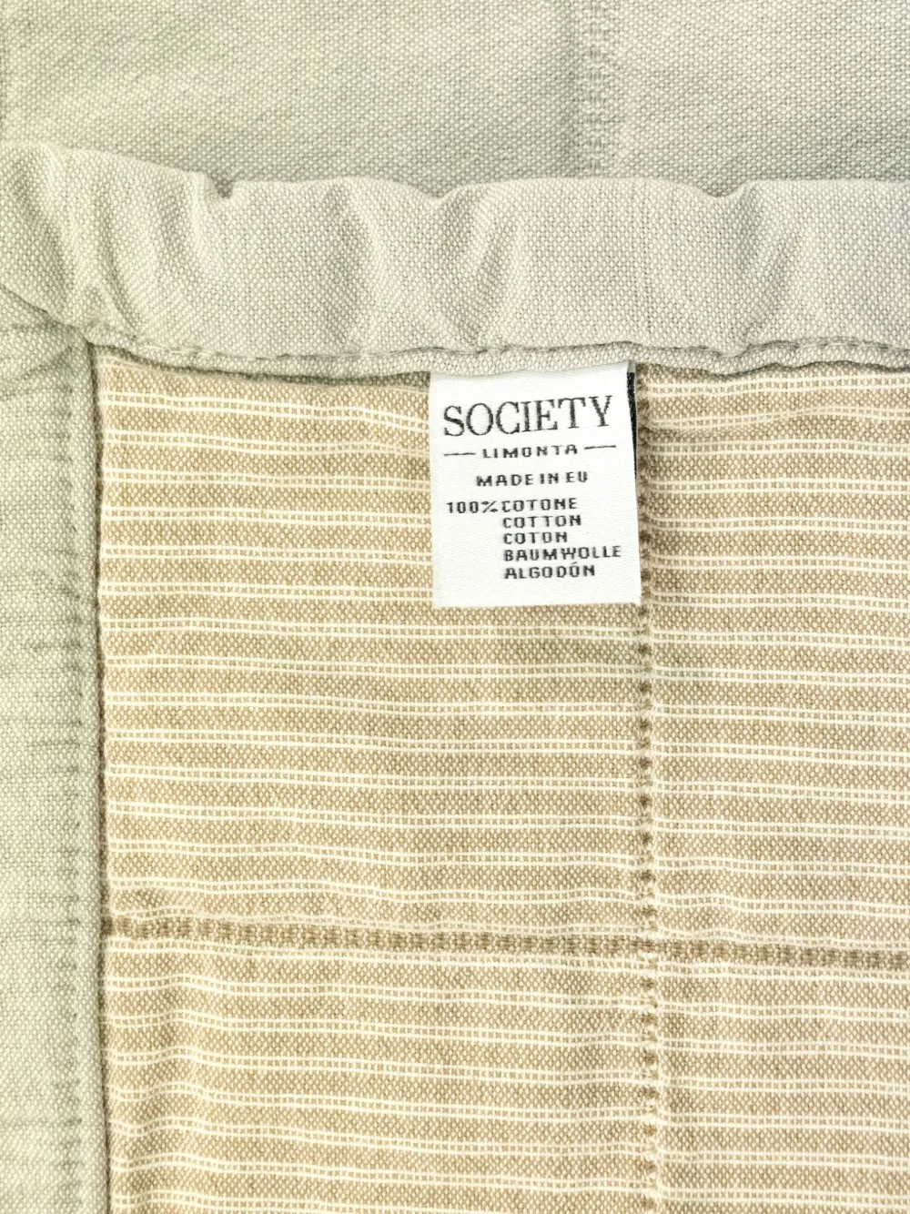 Society Limonta quilted throw (260 cm) - Grijs