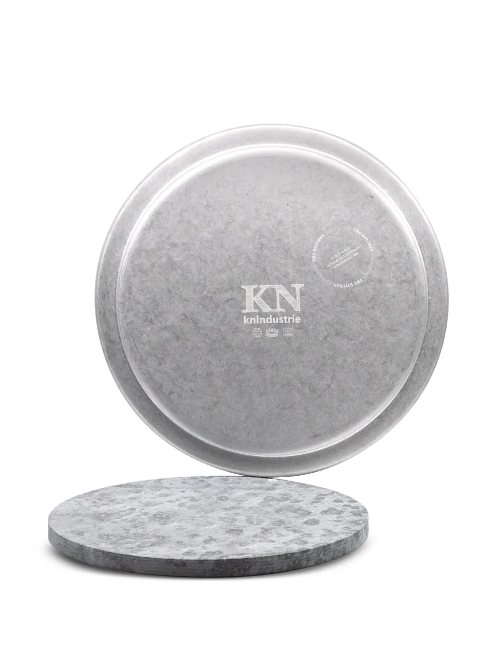 Knindustrie The Griddle Stone Tray In Gray
