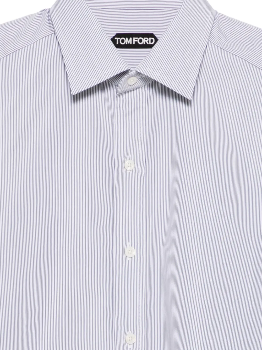 TOM FORD Gestreept overhemd Blauw