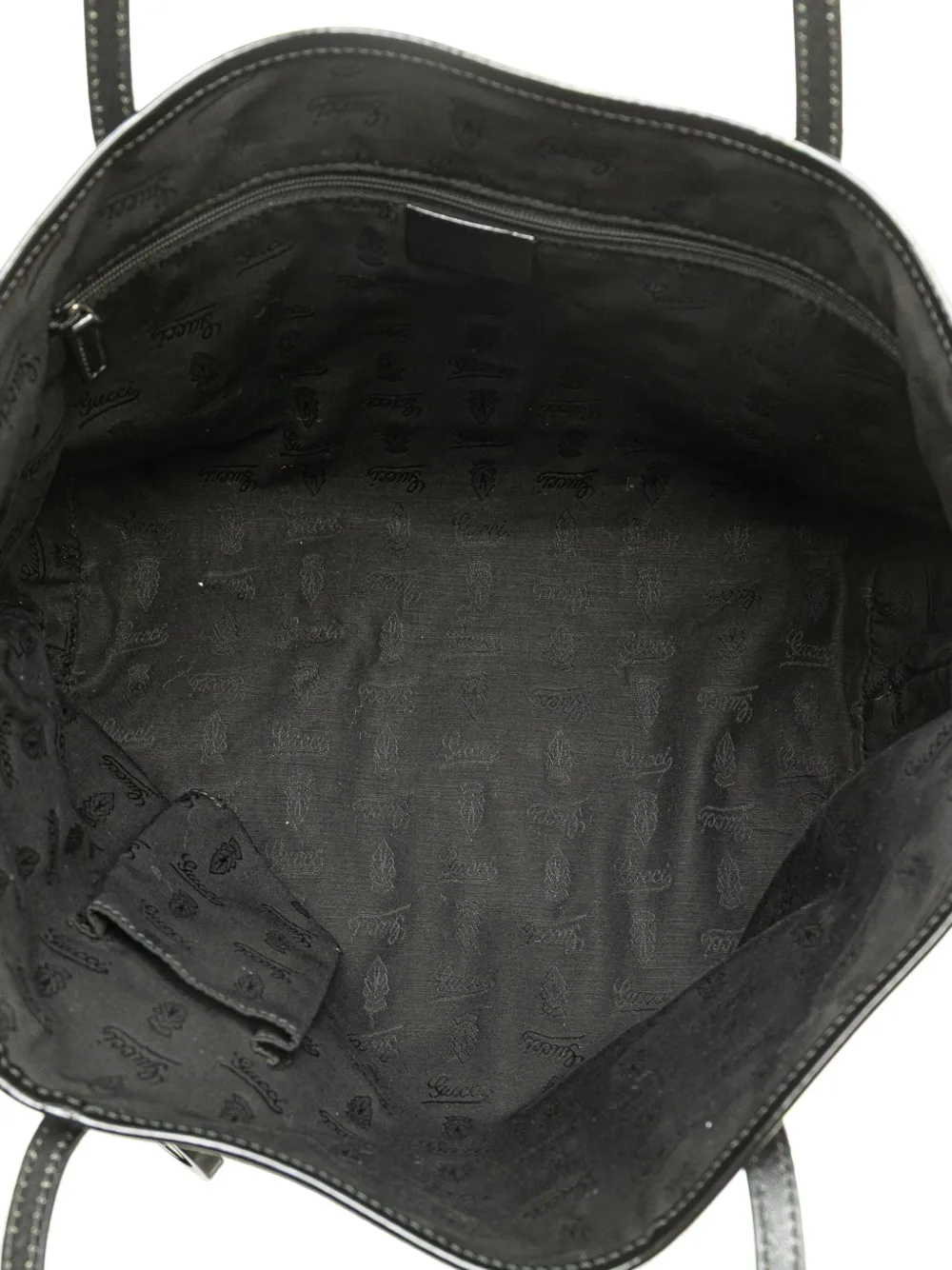 Pre-owned Gucci 2000-2015 Gg Canvas Jolie Tote Bag In Black
