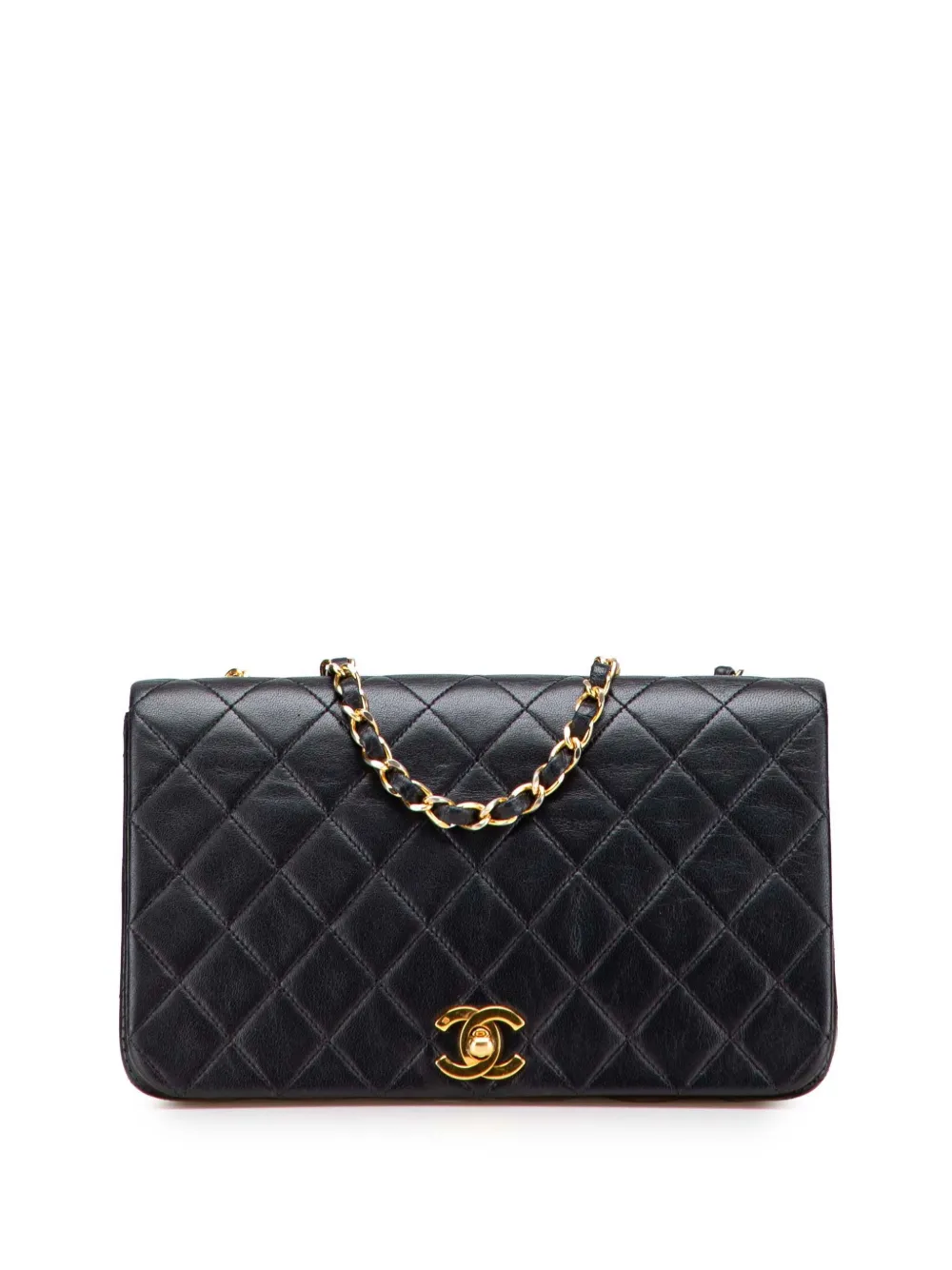CHANEL Pre-Owned 1989-1991 Medium Quilted Lambskin Full Flap crossbody CHANEL Pre-Owned 1989-1991 Medium Quilted Lambskin Full Flap crossbody