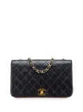 CHANEL Pre-Owned 1989-1991 Medium Quilted Lambskin Full Flap crossbody bag - Black