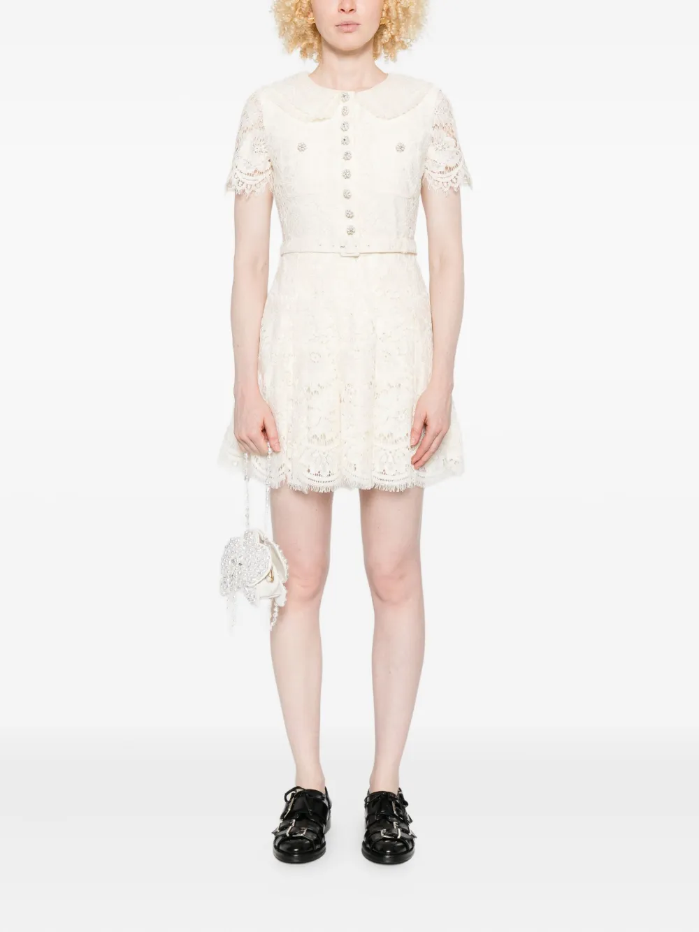 Self-Portrait lace embellished collar dress | Day Dresses | Image 2
