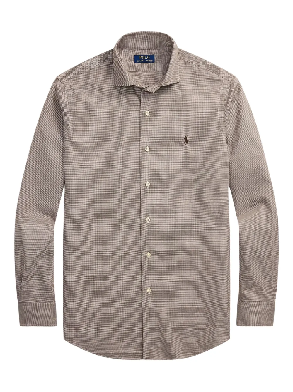 Polo Ralph Lauren Overhemd van katoenblend met gingham-ruit Bruin