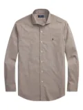 Polo Ralph Lauren gingham cotton-blend shirt - Brown