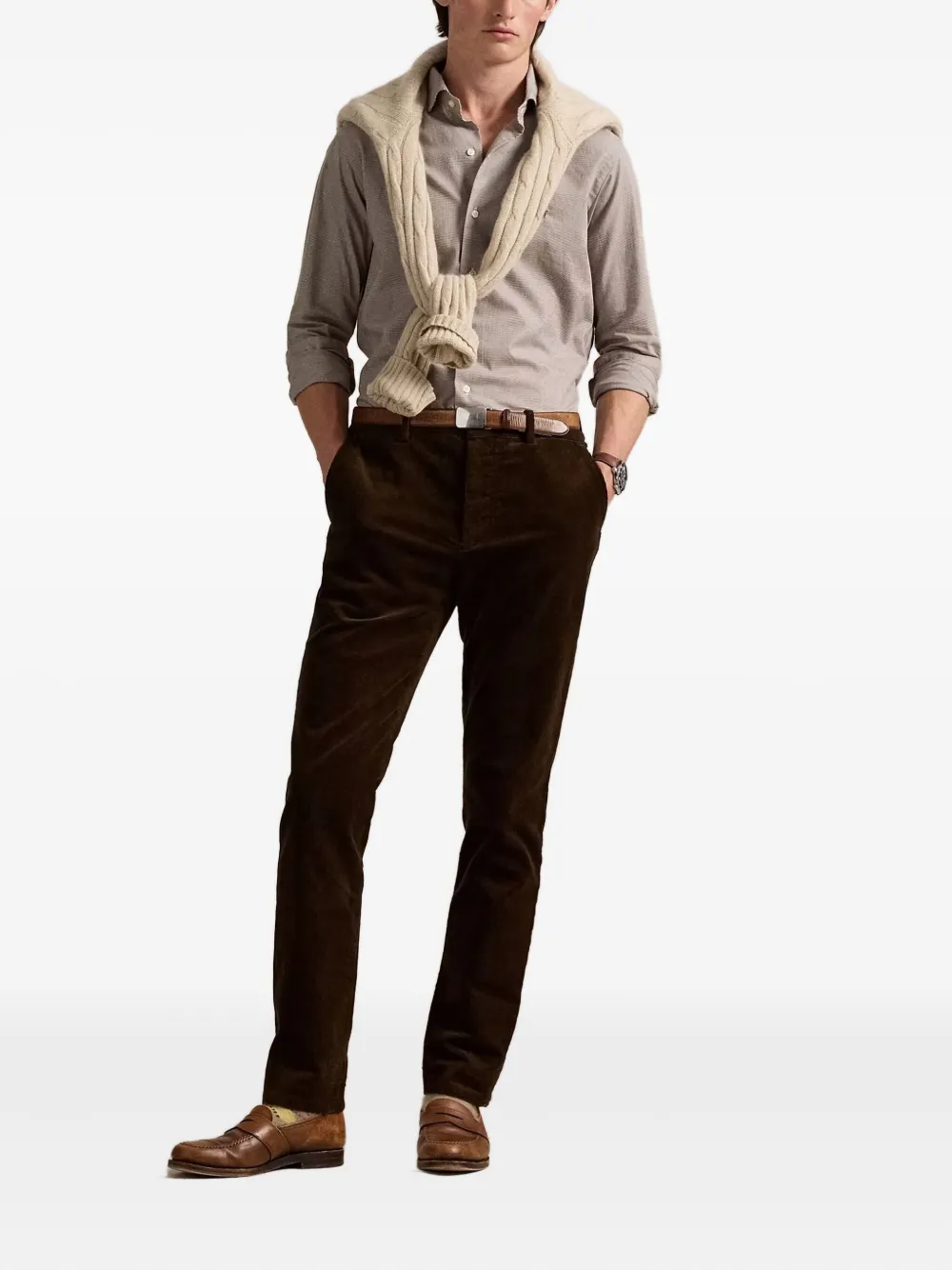 Polo Ralph Lauren gingham cotton-blend shirt - Bruin
