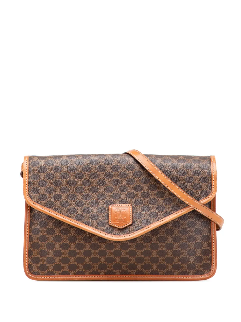 Céline Pre-Owned 2008 Macadam Coated Canvas crossbody bag - ブラウン Céline Pre-Owned 2008 Macadam Coated Canvas crossbody bag - ブラウン
