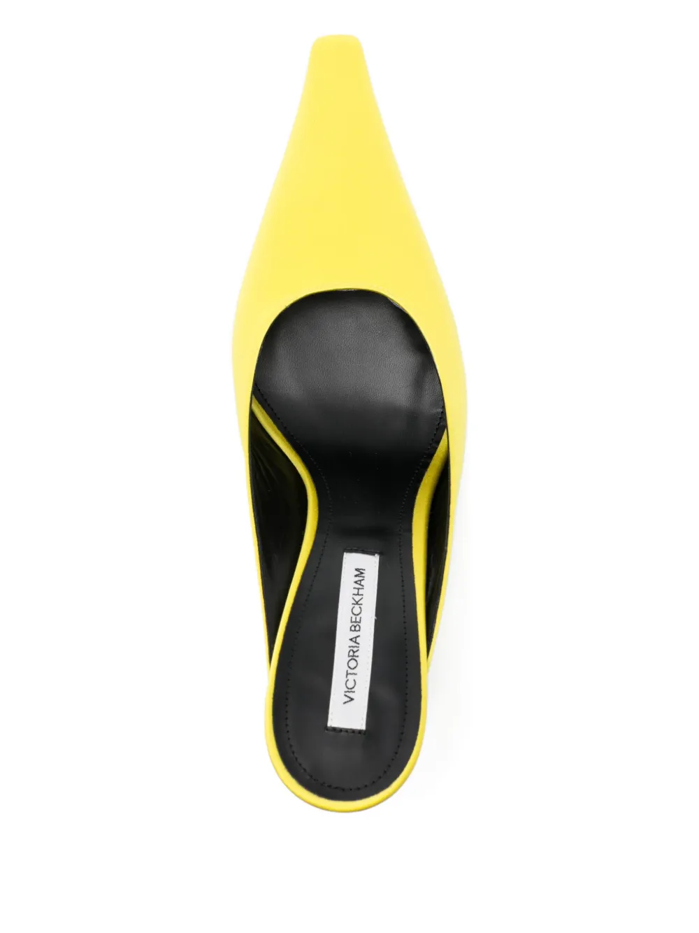 Victoria Beckham 75mm Sloan Mules In Yellow
