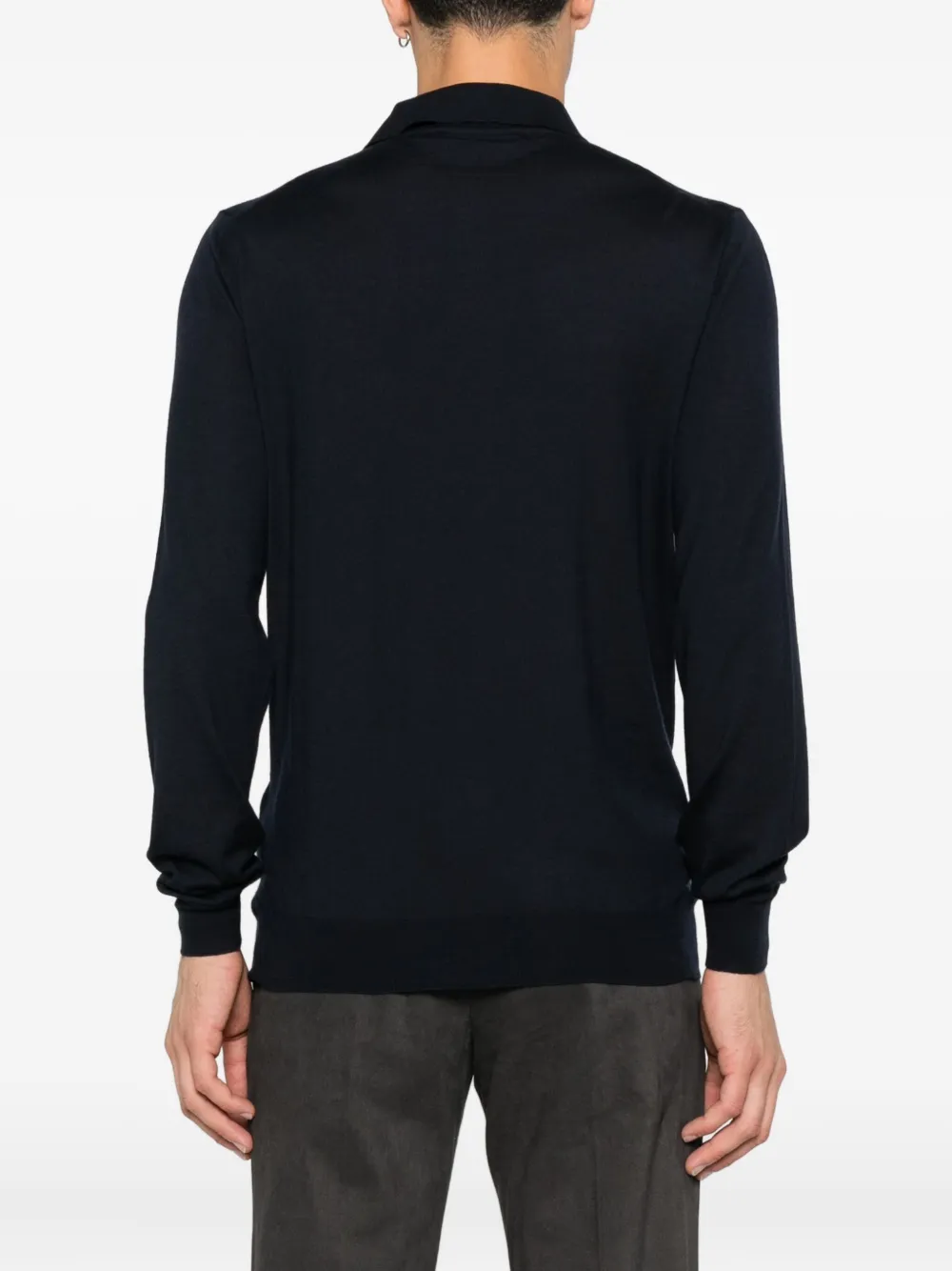 Lardini long-sleeves polo shirt Blauw