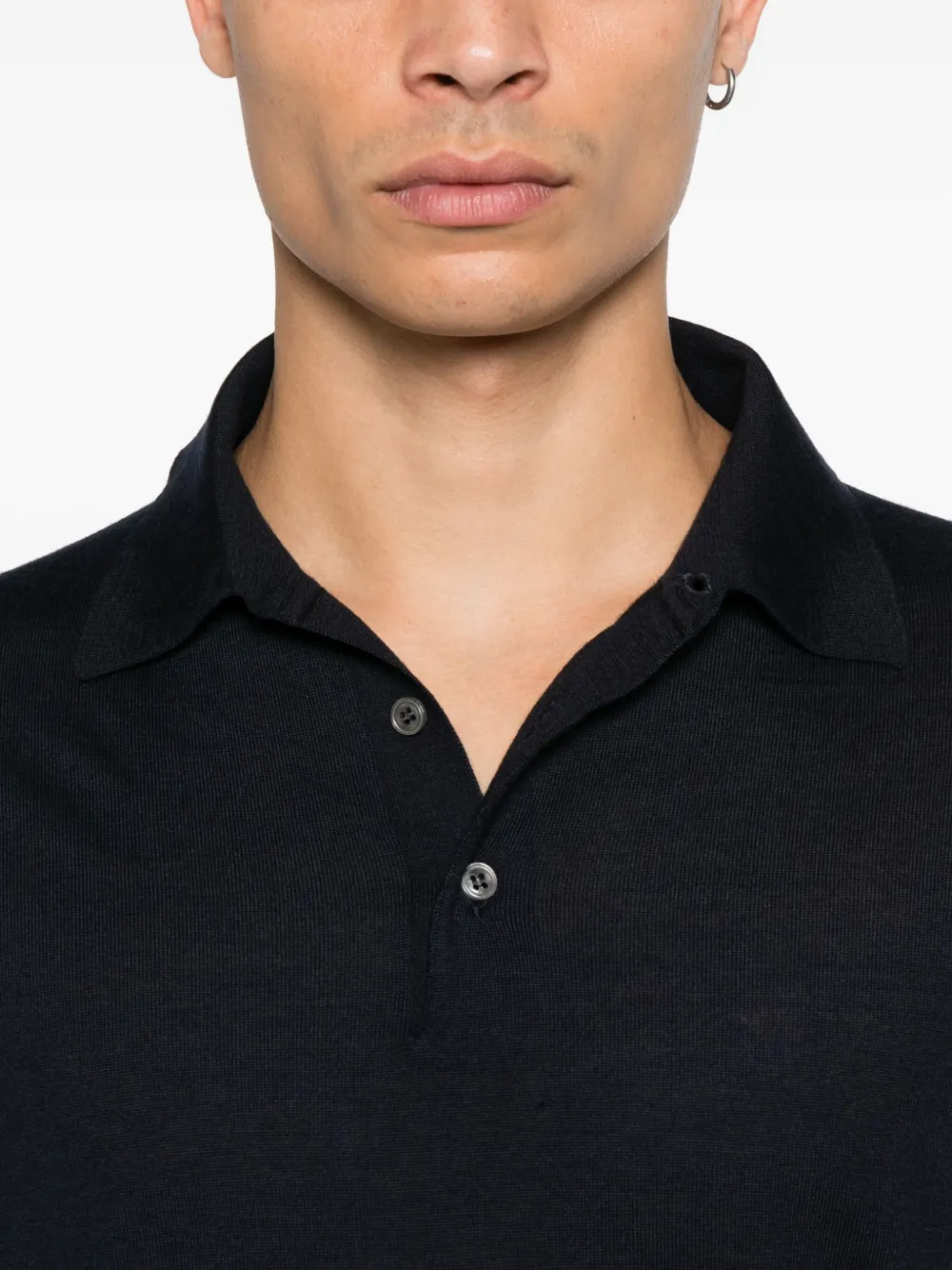 Lardini long-sleeves polo shirt Blauw