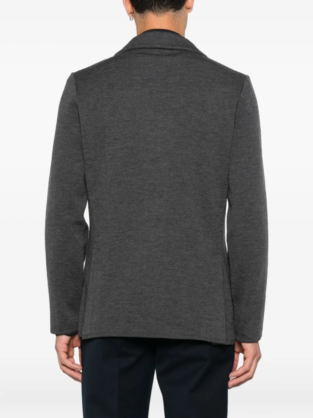 Lardini single-breasted knitted blazer Grijs