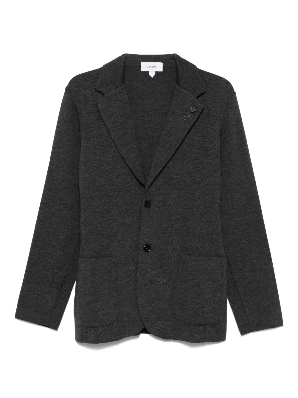 Lardini single-breasted knitted blazer Grijs