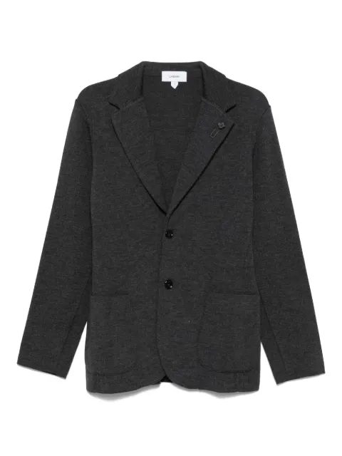 Lardini blazer en maille à simple boutonnage