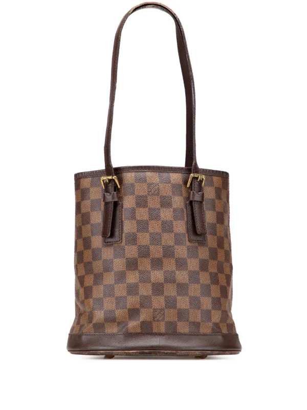 Louis Vuitton Pre-Owned 1997 ダミエ エベヌ マレ バケットバッグ 