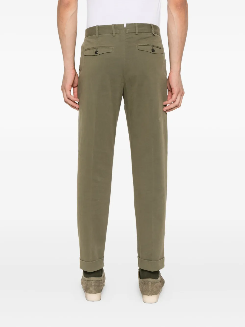 PT Torino pleated-details trousers Groen