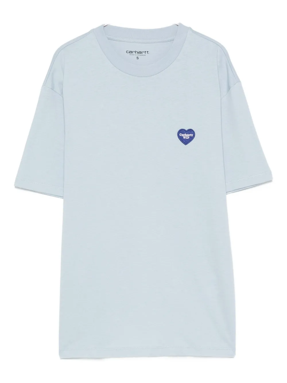 Carhartt Heart-print Cotton T-shirt In Blue