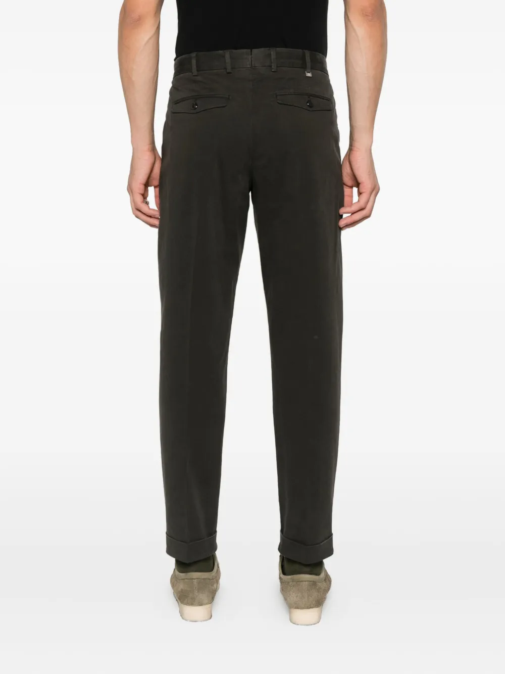 PT Torino pleated-pocket trousers Grijs