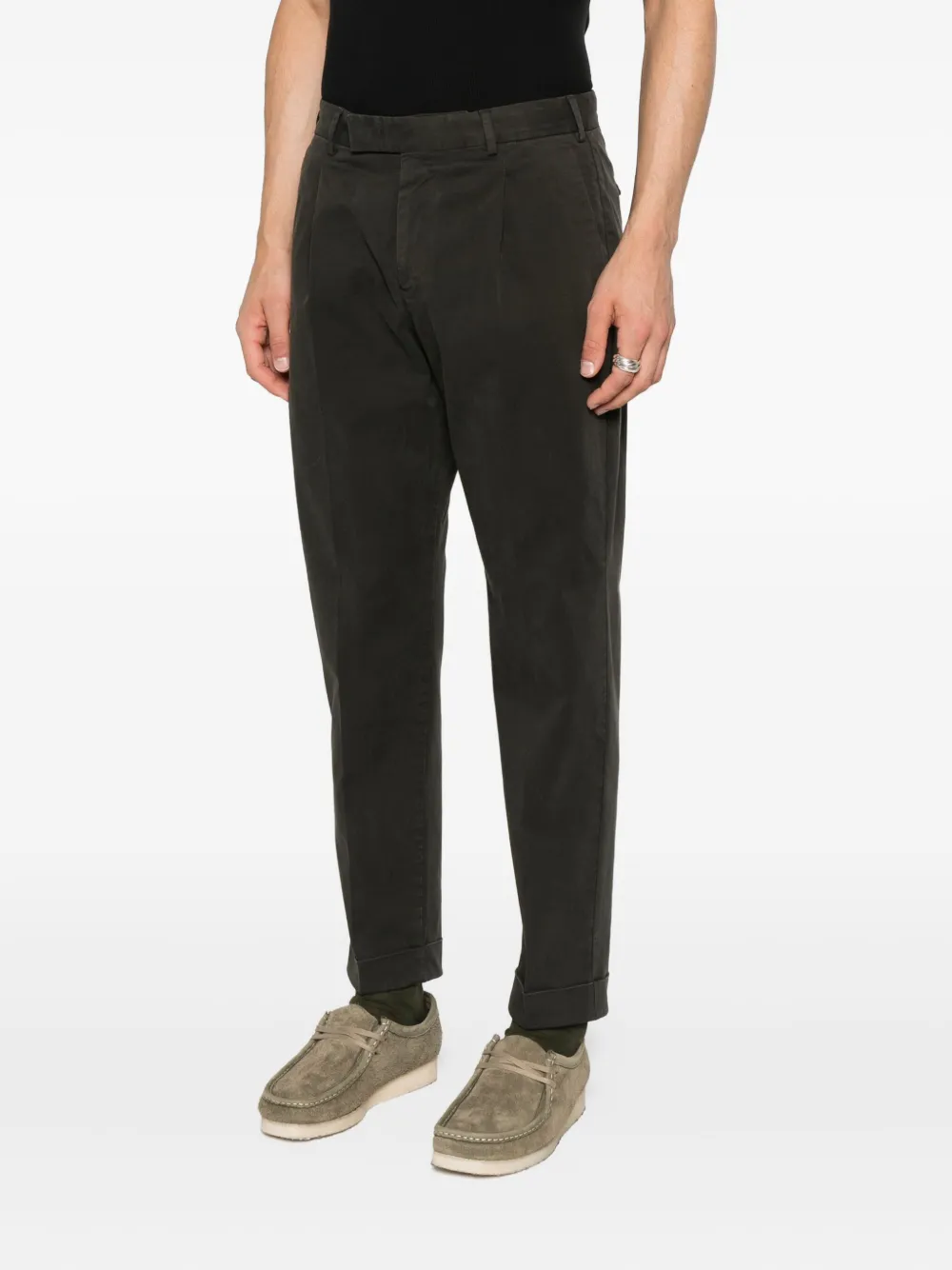 PT Torino pleated-pocket trousers Grijs