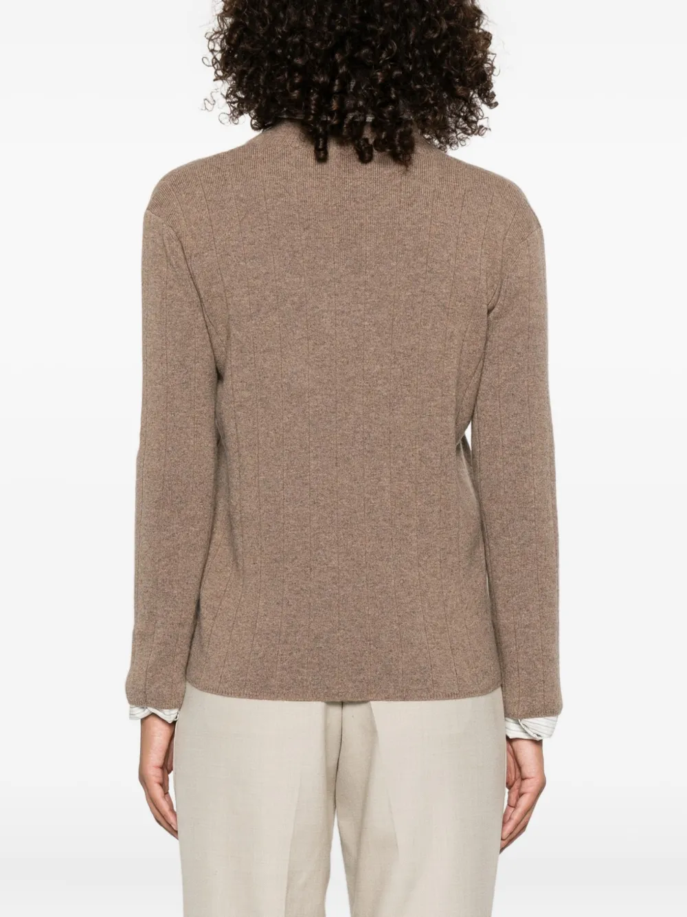 Max Mara Geribbelde trui Bruin