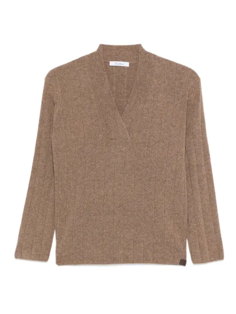 Max Mara ribbed V-neck jumper