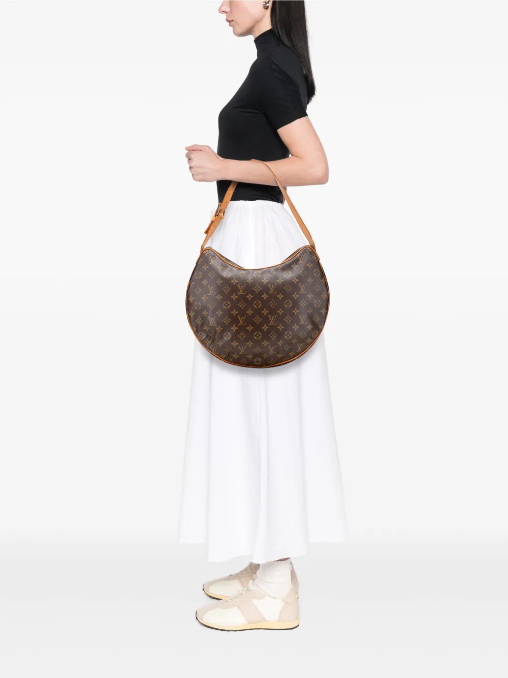 Louis Vuitton Pre-Owned 2003 Monogram Croissant GM hobo bag - ブラウン Louis Vuitton Pre-Owned 2003 Monogram Croissant GM hobo bag - ブラウン