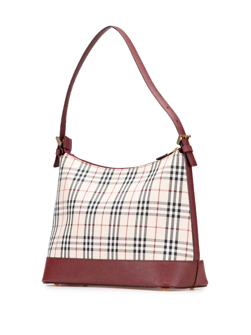 Pre-owned Burberry 2000-2017 House Check Canvas Shoulder Bag