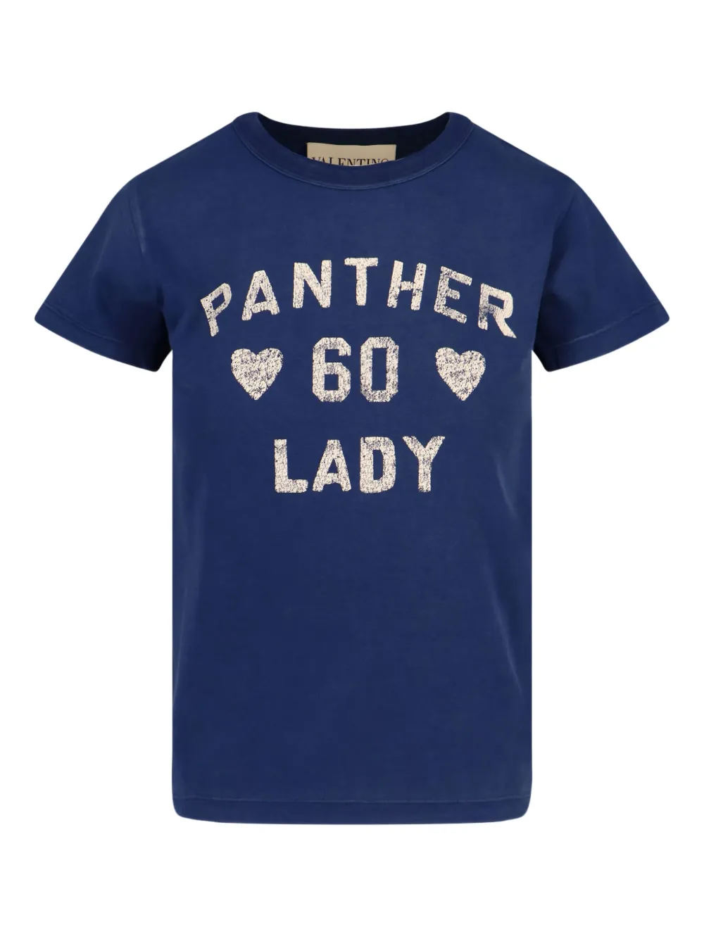 Valentino Garavani graphic-lettering T-shirt Blauw