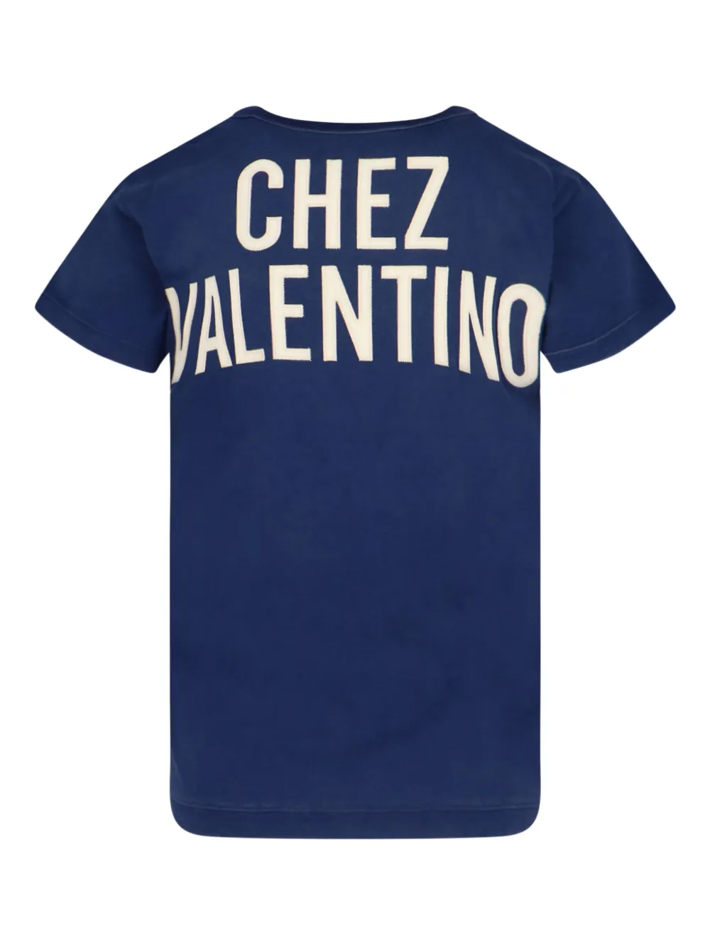 Valentino Garavani graphic-lettering T-shirt Blauw