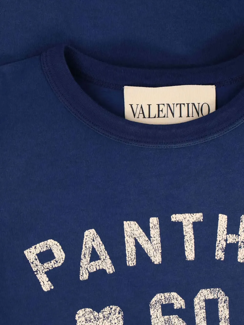 Valentino Garavani graphic-lettering T-shirt Blauw