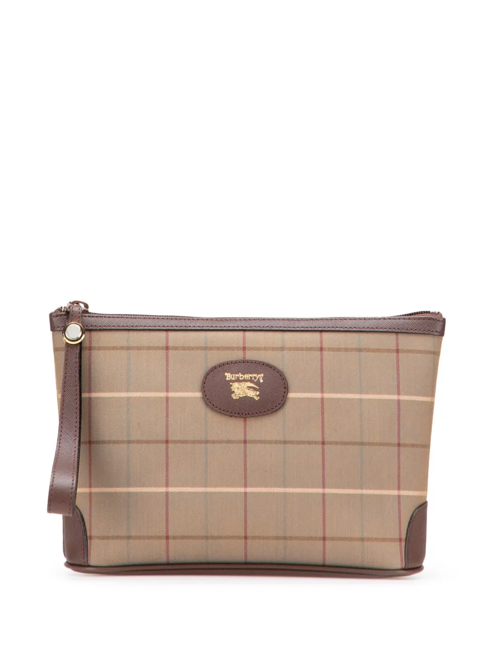 Burberry Pre-Owned 20th Century Vintage Check Canvas Wristlet clutch Burberry Pre-Owned 20th Century Vintage Check Canvas Wristlet clutch