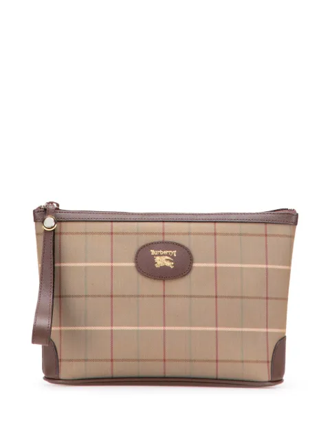 Burberry Pre-Owned pochette à motif Vintage Check 20 e siècle