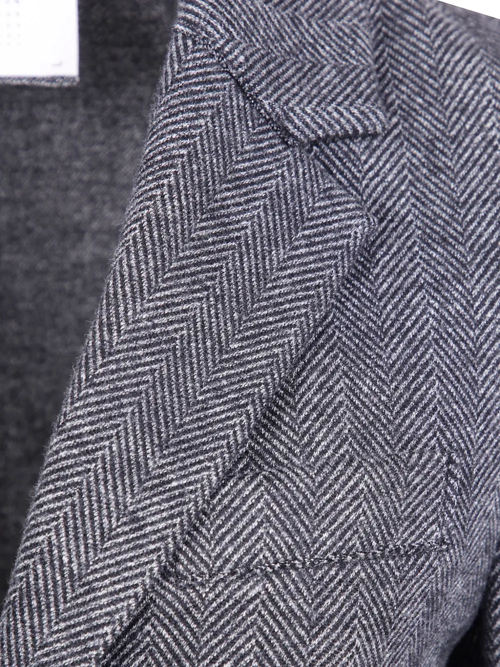 Harris Wharf London herringbone-pattern wool jacket Blauw