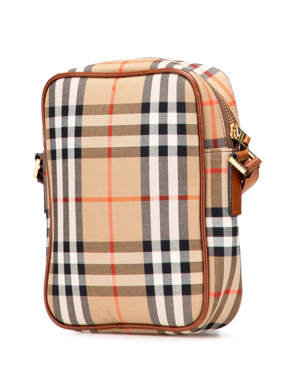 Pre-owned Burberry 2000-2017 Haymarket Check Canvas Crossbody Bag