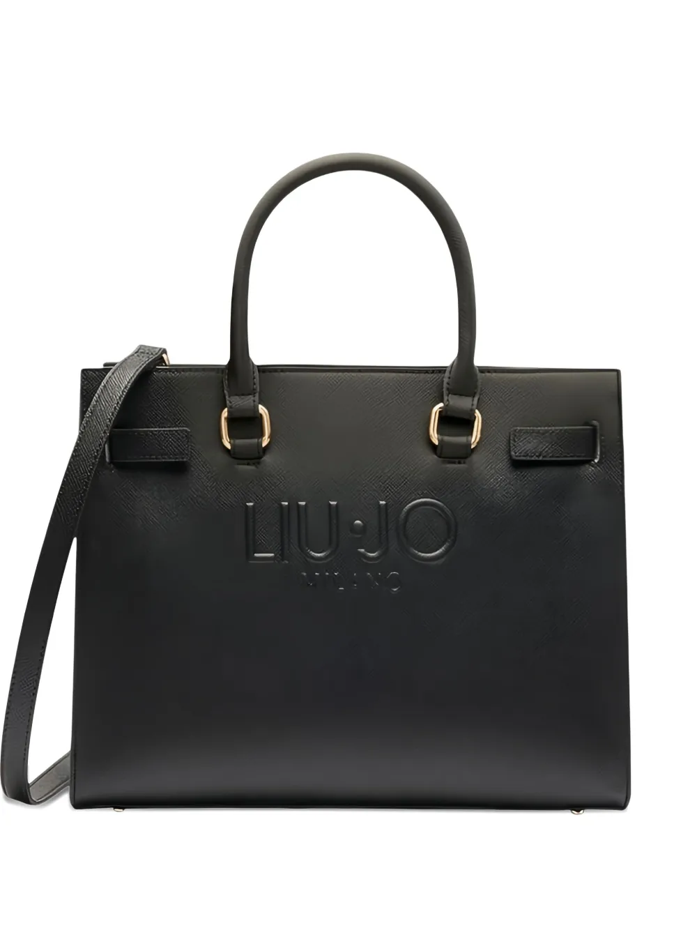 LIU JO logo-plaque satchel bag | Black | Image 1