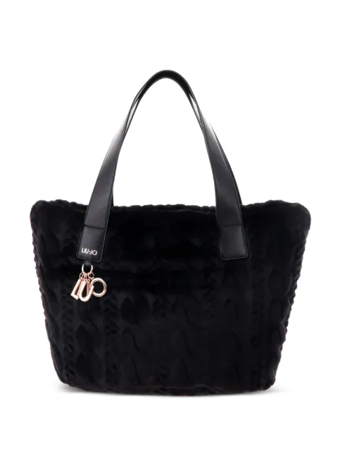 LIU JO large cable-knit tote bag