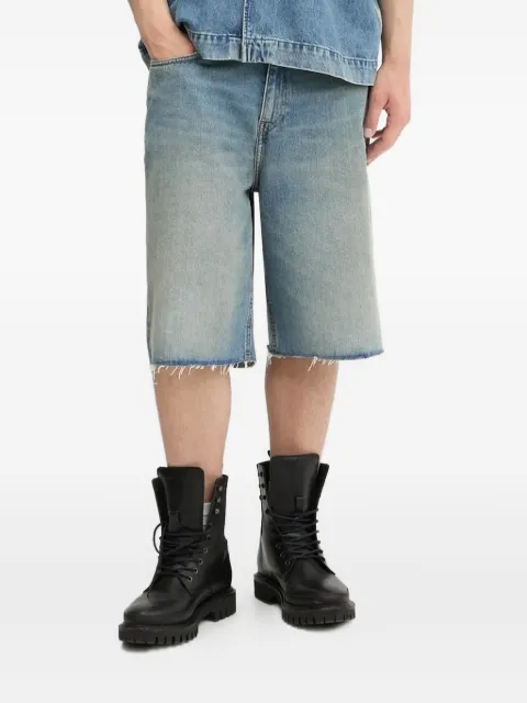 Won Hundred frayed denim shorts