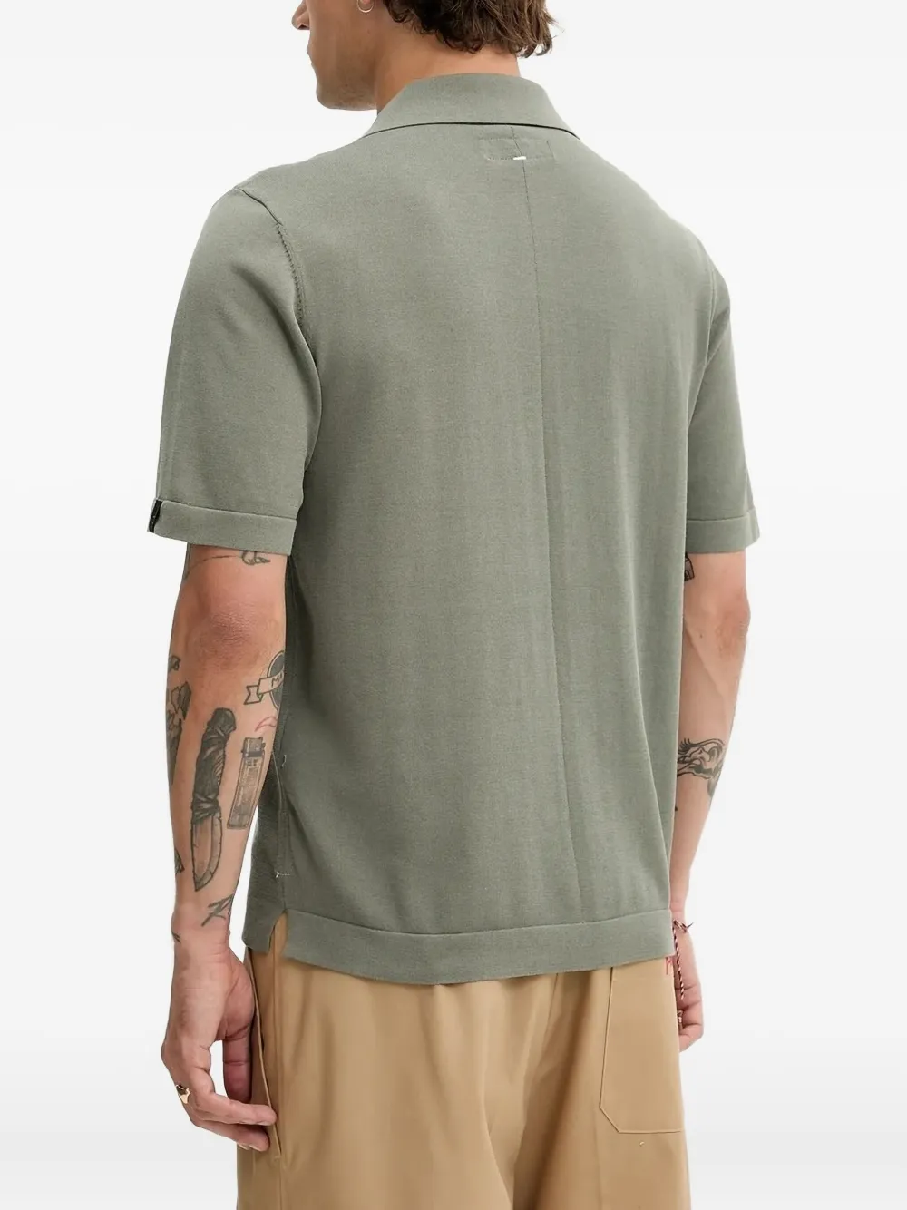 Rag & bone knitted pocket shirt - Groen