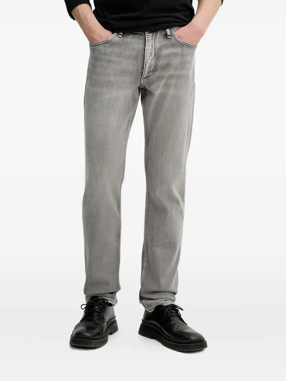 Rag & Bone Five-pocket Jeans In Gray