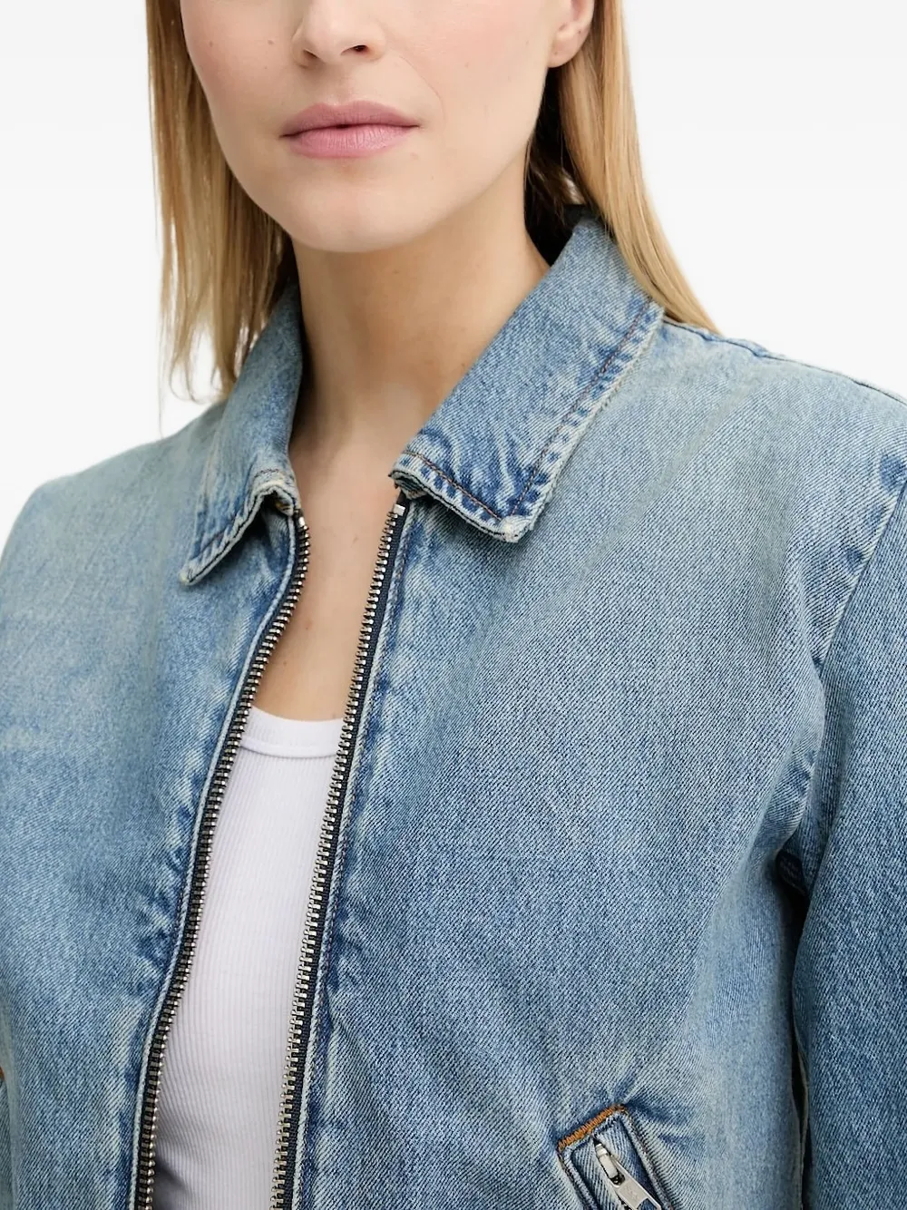 Won Hundred Zip-fastening Denim Jacket In Blue