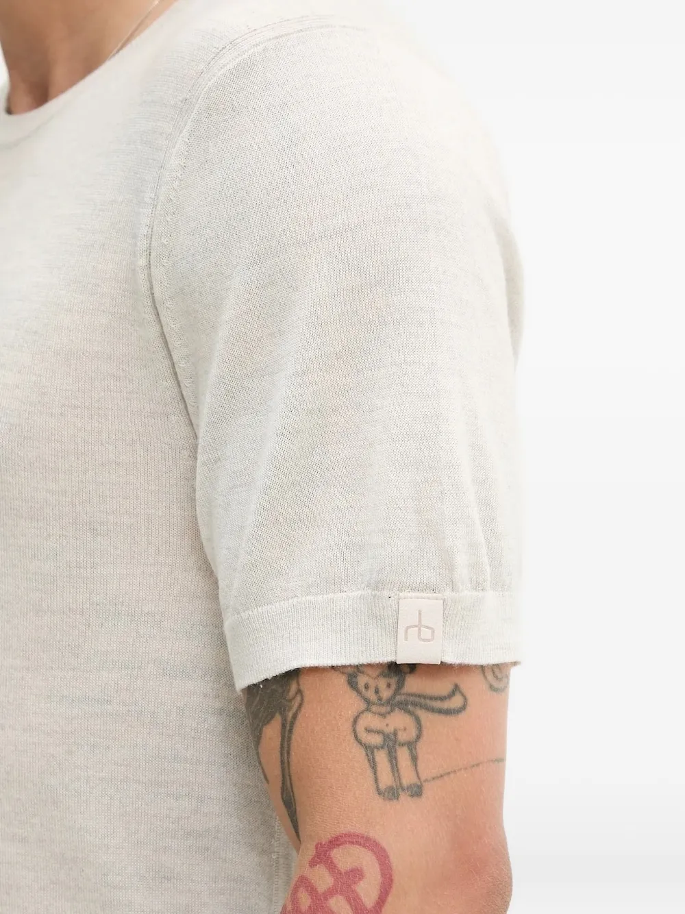 rag & bone short-sleeve crew-neck T-shirt Beige