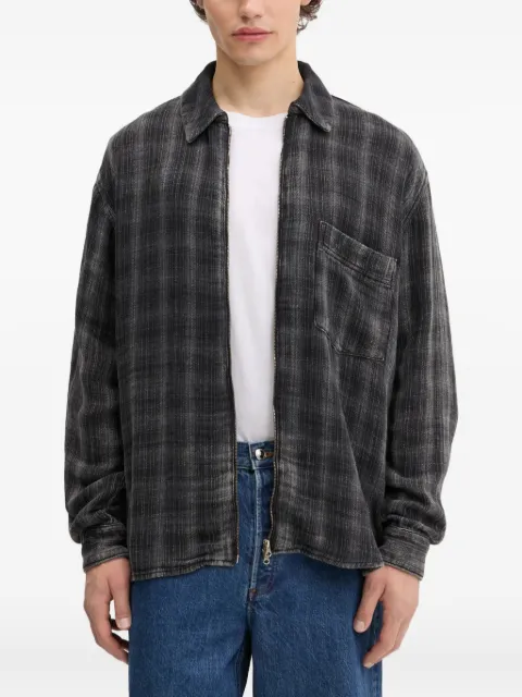 Won Hundred chemise zippée à carreaux