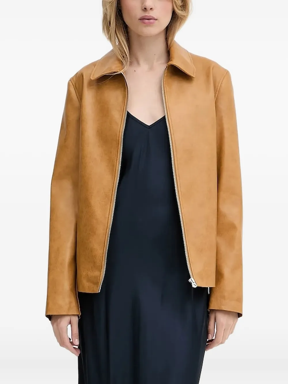 Rag & Bone Zip-front Jacket In Brown